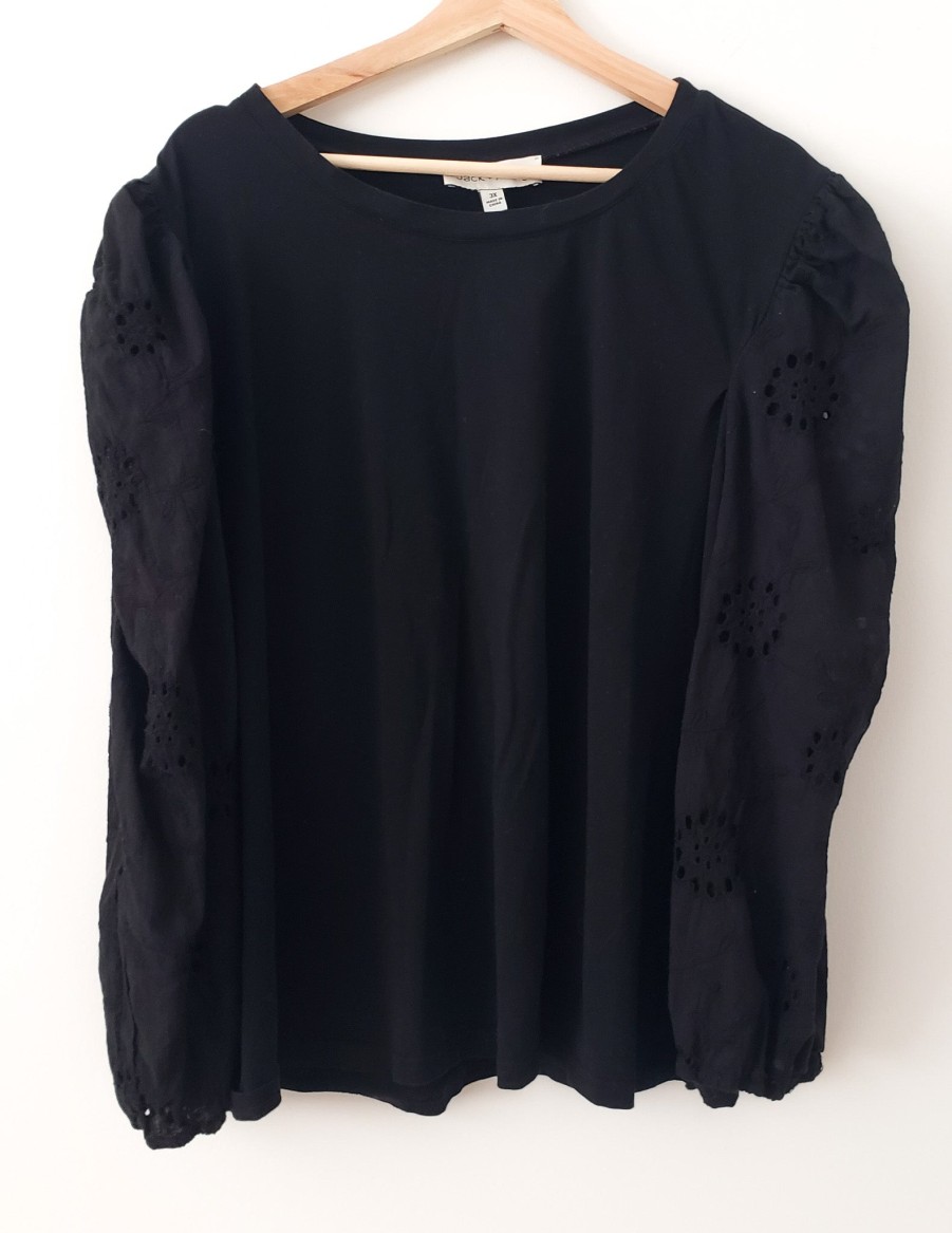 Curated Collections JACK | Jack & Avery Black Long Sleeve Top