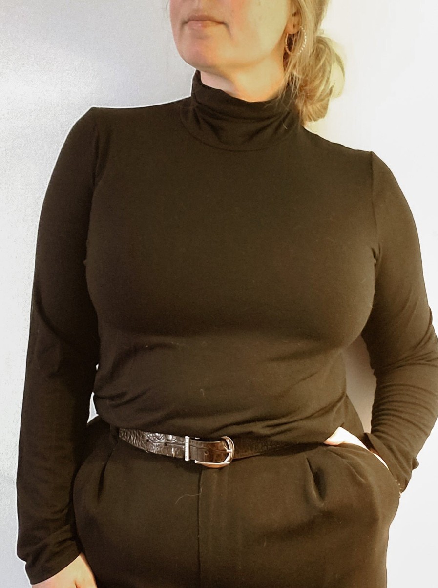 Curated Collections EILEEN | Eileen Fisher Black Turtlenck