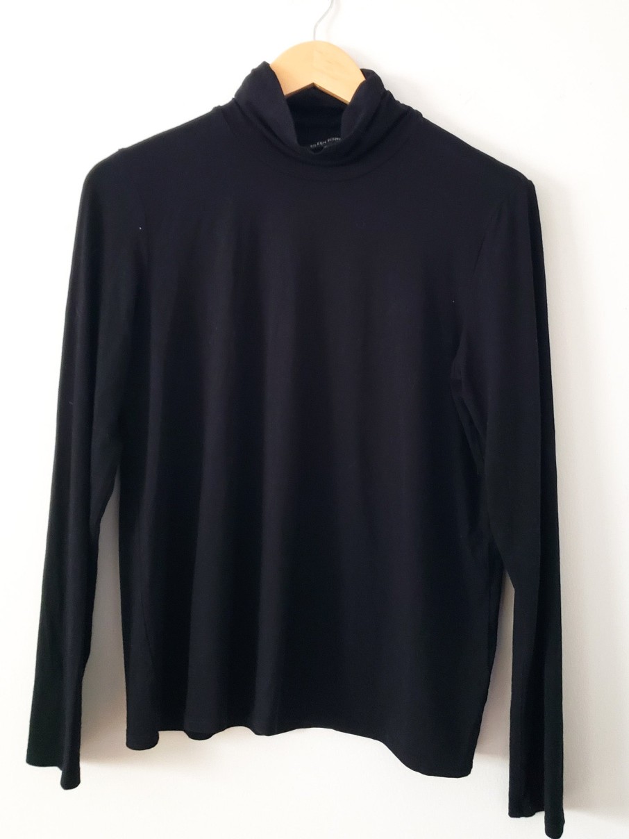 Curated Collections EILEEN | Eileen Fisher Black Turtlenck