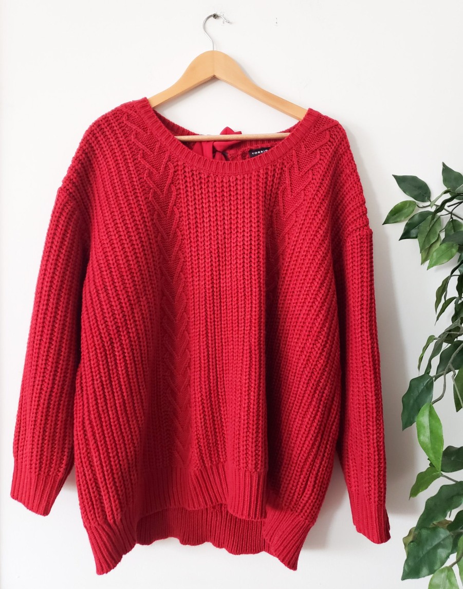 Curated Collections TORRID | Torrid Red Sweater With Bow