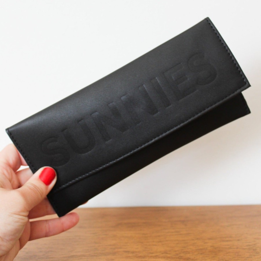 Accessories LEATHER | Leather Sunglasses Case Black