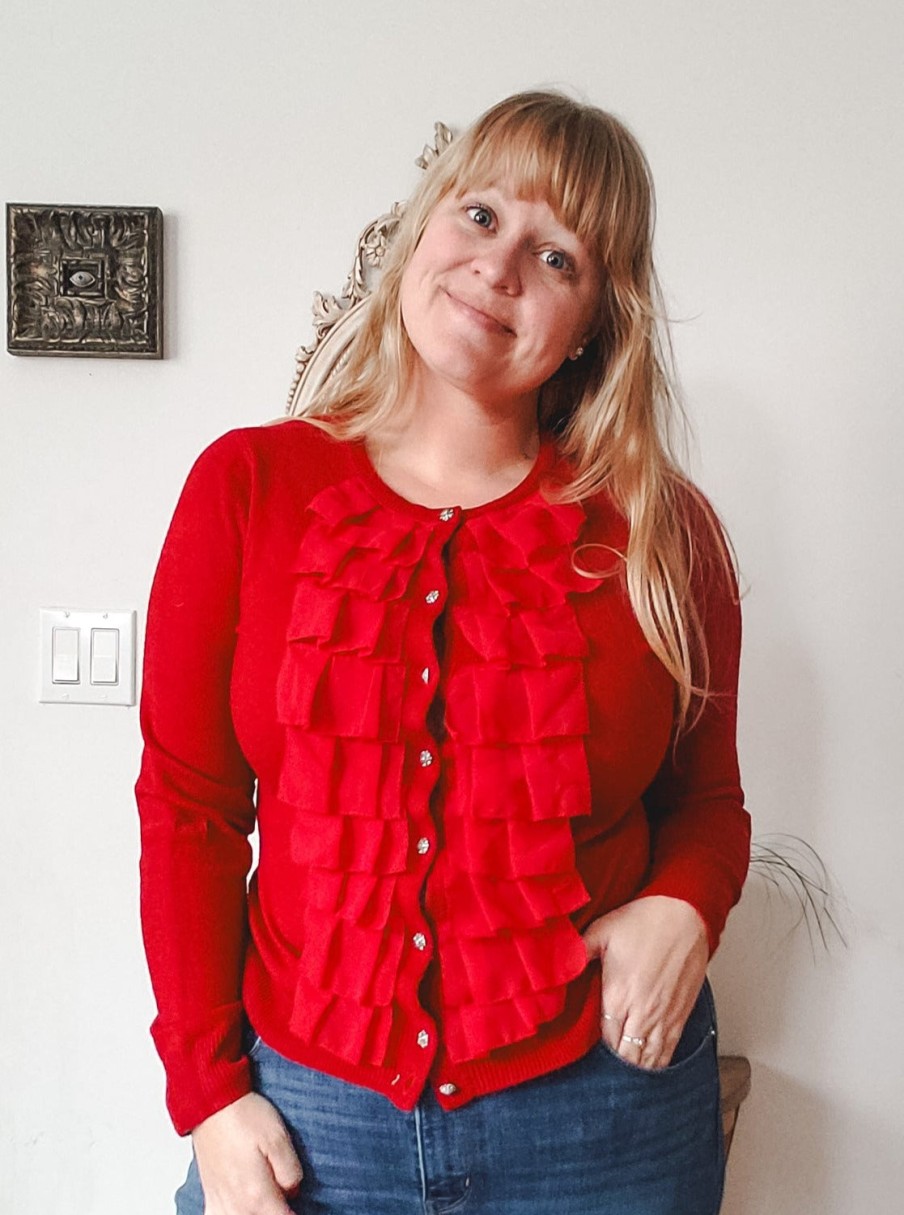 Curated Collections NEW | New York & Company Red Holiday Sweater