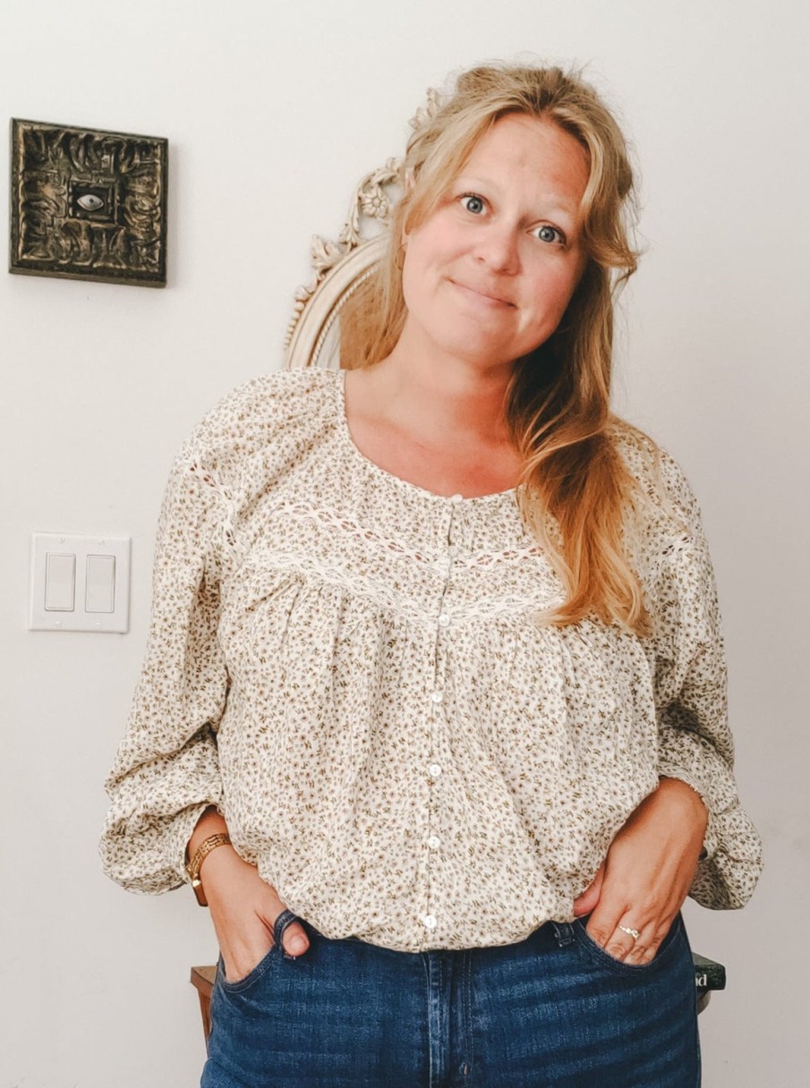 Curated Collections OLD | Old Navy Peasant Floral Top