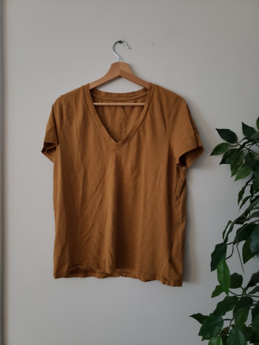 Curated Collections MADEWELL | Madewell Tan V-Neck Shirt