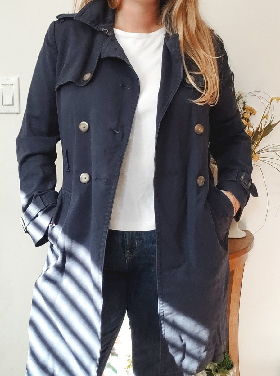 Curated Collections TOMMY | Tommy Hilfiger Navy Trench Coat