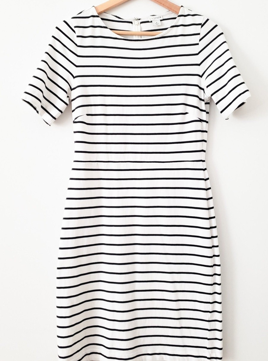 Curated Collections J. | J. Crew Black And White Stripe Dress