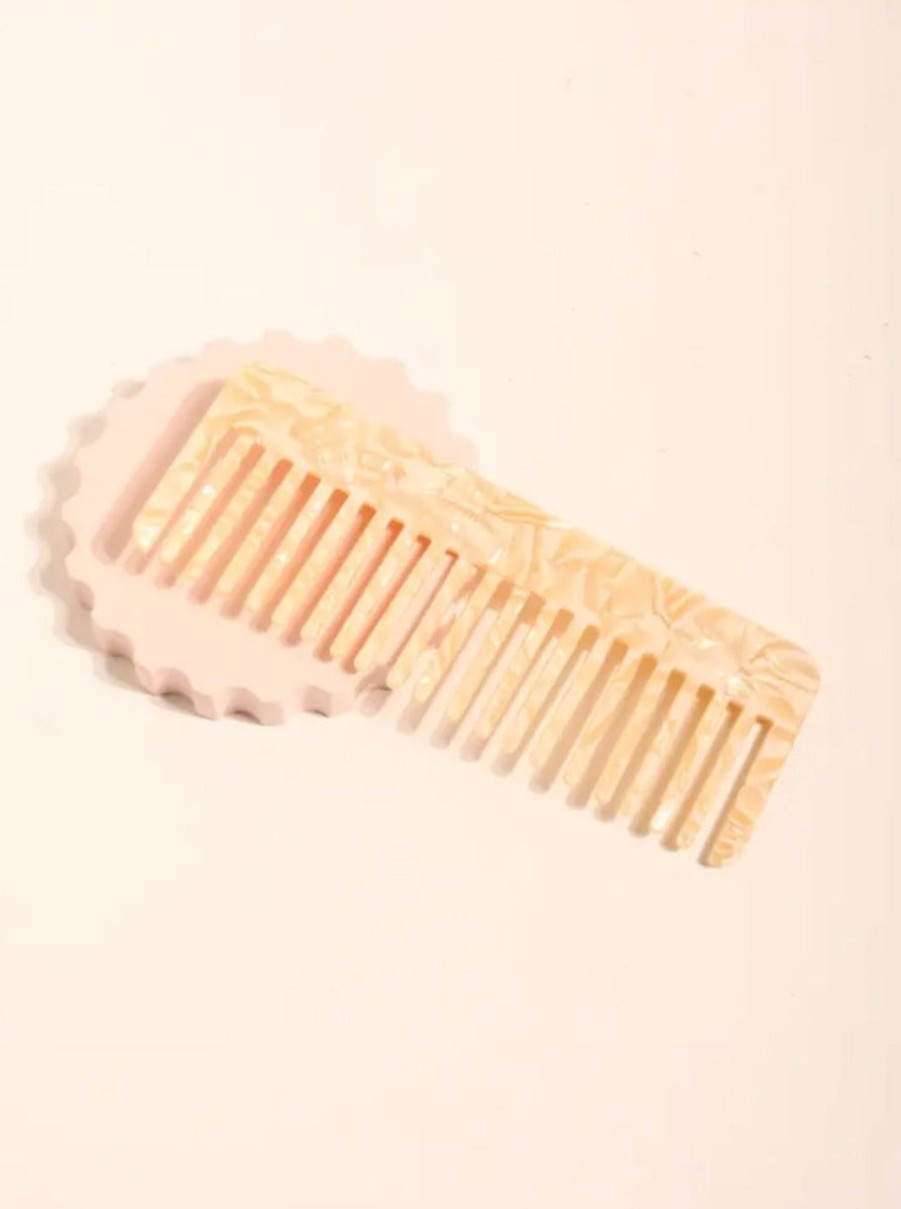 Accessories Large | Large Hair Comb-Pearl