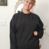 Curated Collections HANES | Hanes Black Crewneck Sweatshirt