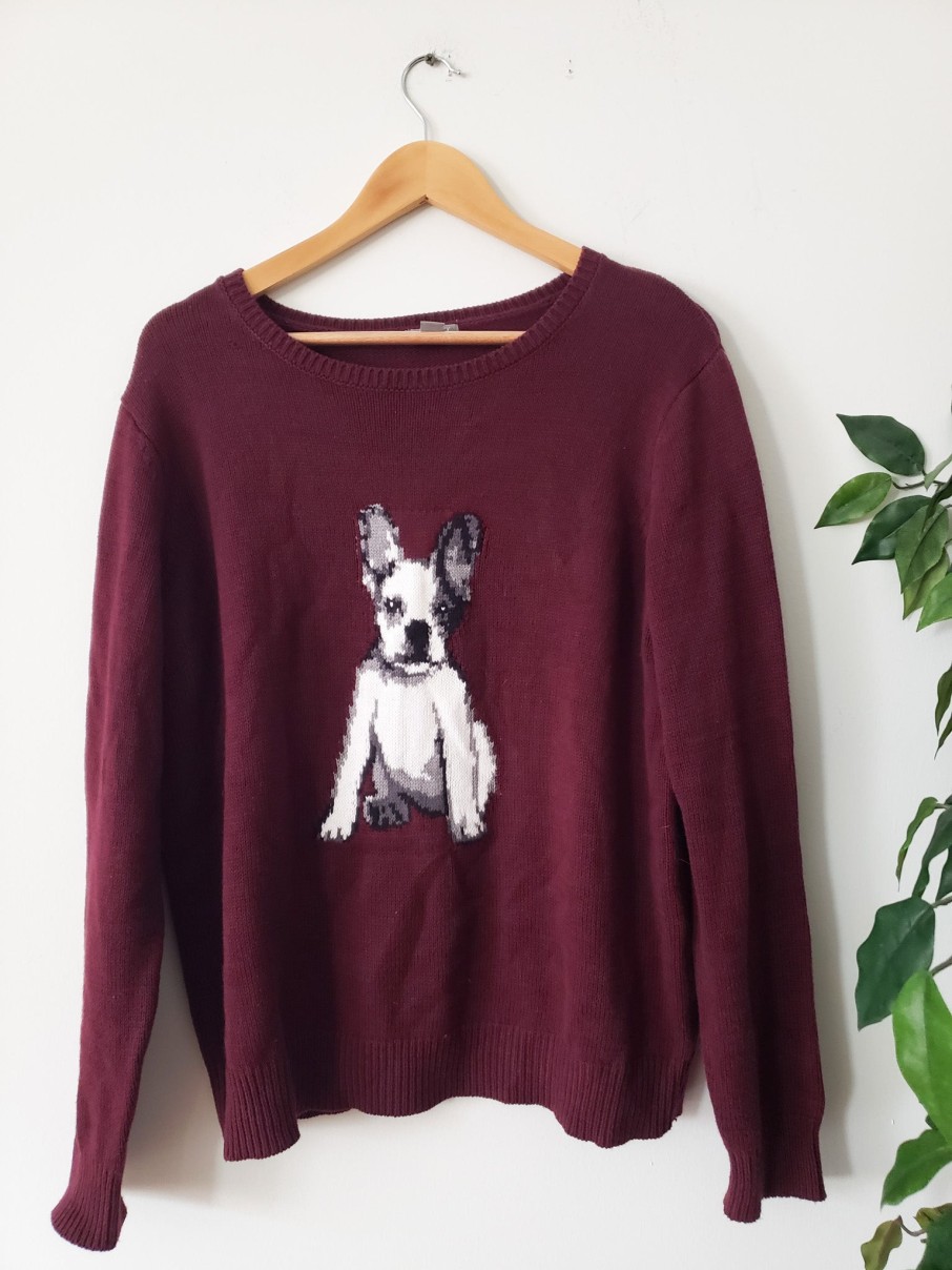 Curated Collections FALLS | Falls Creek Purple French Bulldog Sweater