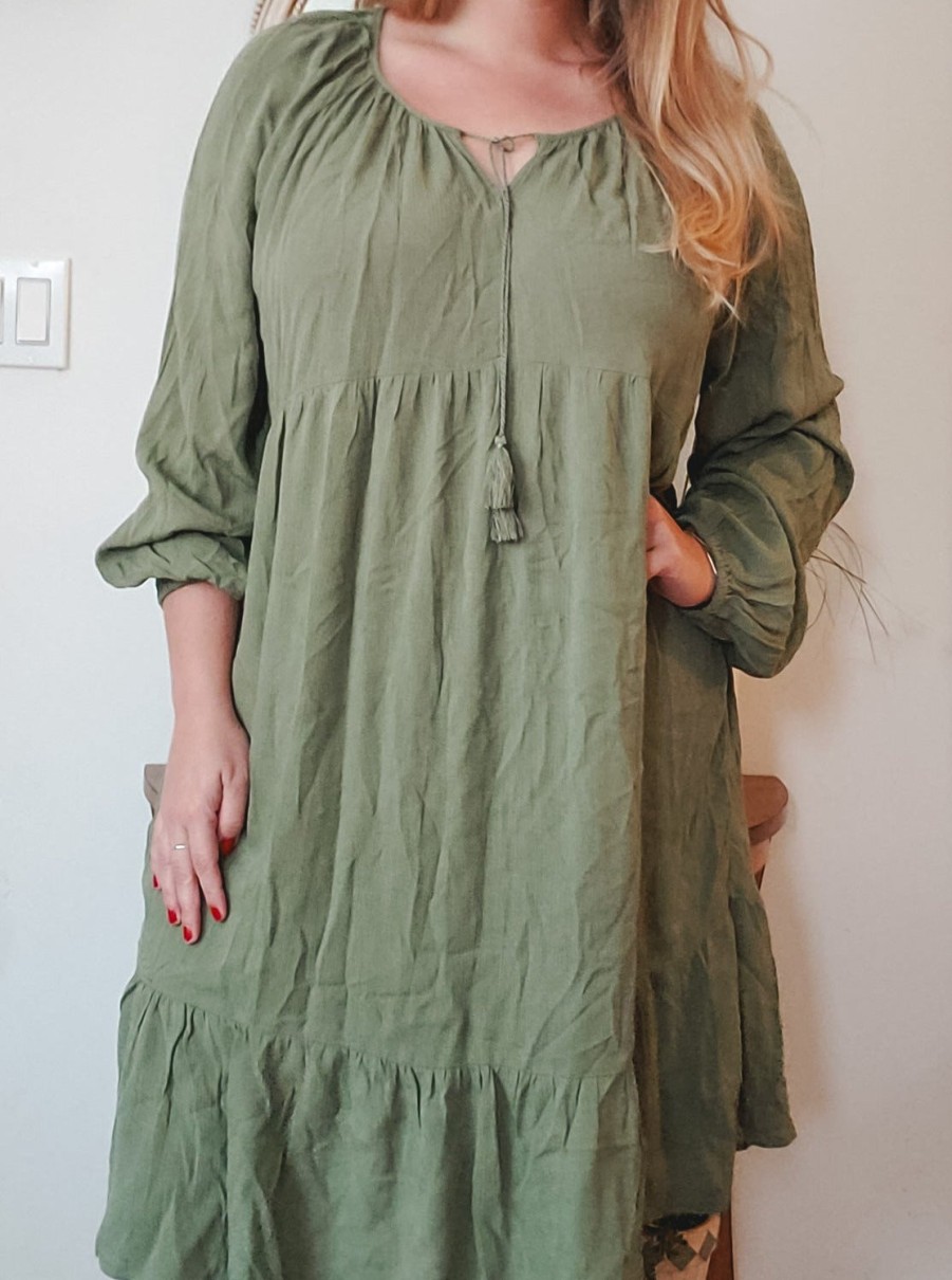 Curated Collections TIME | Time And True Green Dress