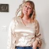 Curated Collections LYANER | Lyaner Shiny Gold Blouse