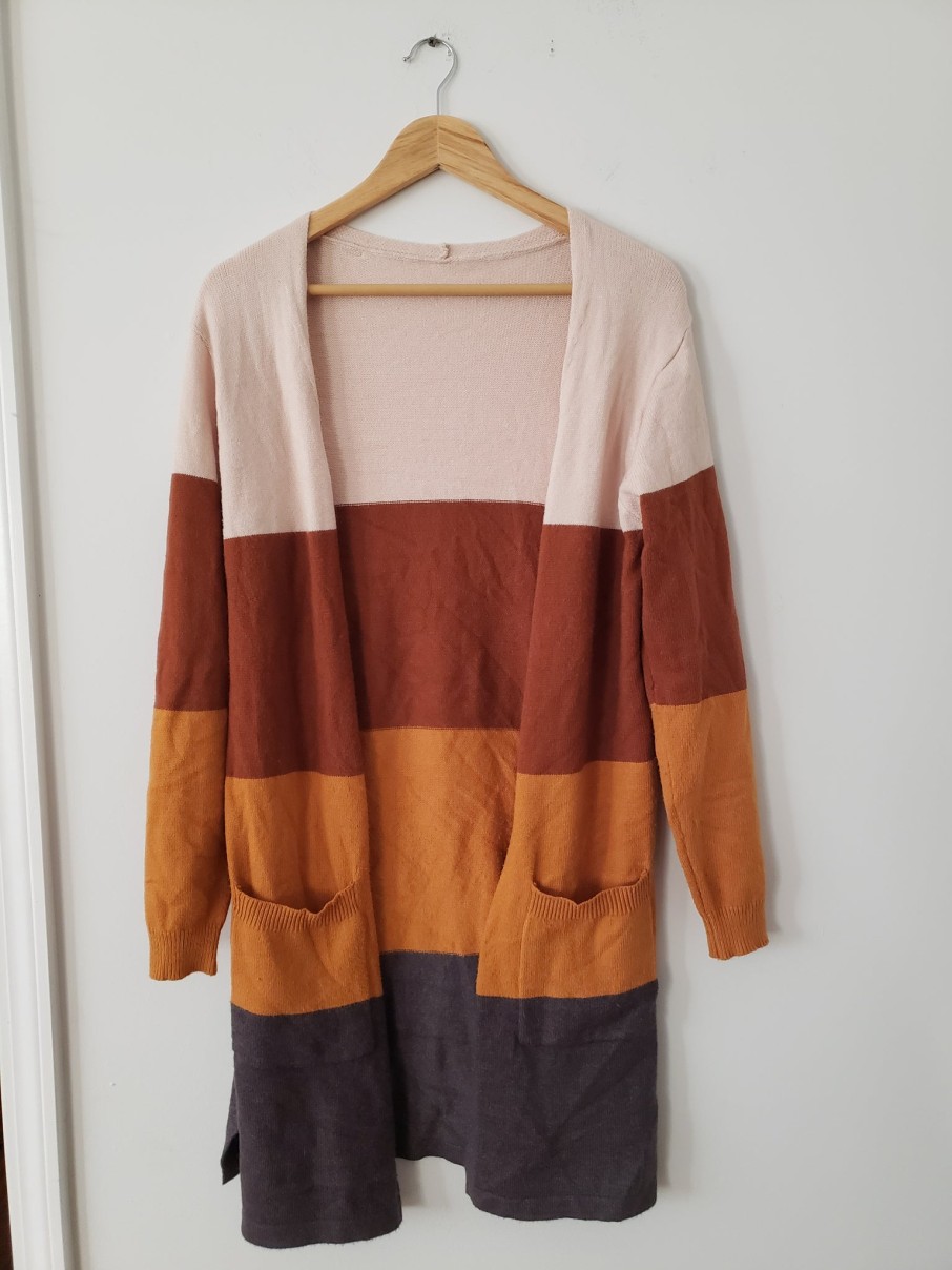 Curated Collections COLORBLOCK | Colorblock Open Cardigan