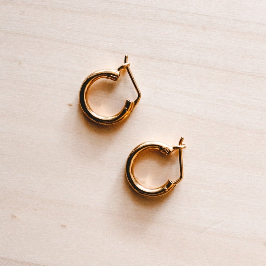 Jewelry Adriana | Adriana Hoops- 14K Gold Plate