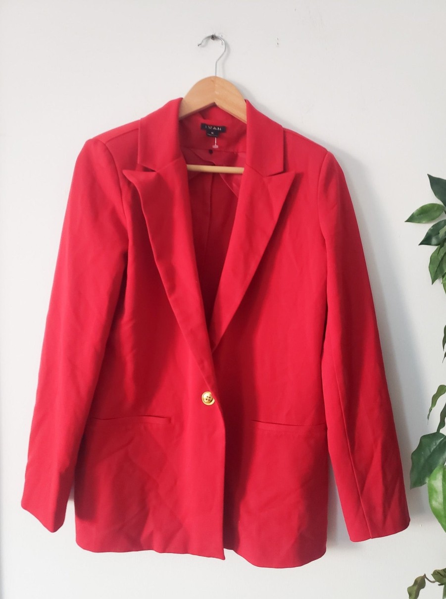 Curated Collections IMAN | Iman Red Blazer