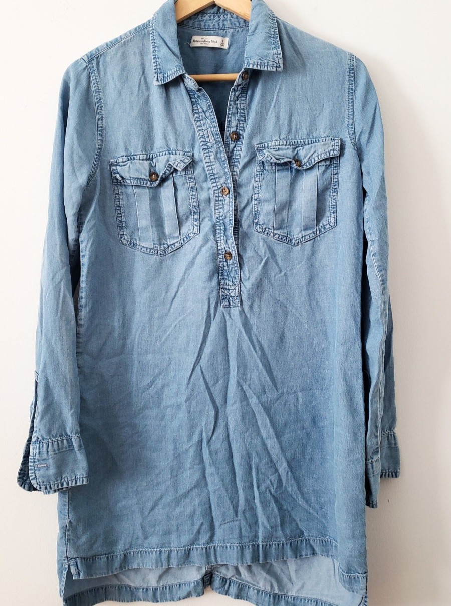 Curated Collections ABERCROMBIE | Abercrombie & Fitch Long Sleeve Chambray Dress