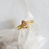 Jewelry Druzy | Druzy Teardrop Ring- Rose Gold