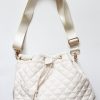 Accessories Quincy | Quincy Quilted Crossbody- Cream