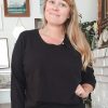 Curated Collections SAG | Sag Harbor Black Holiday Sweater