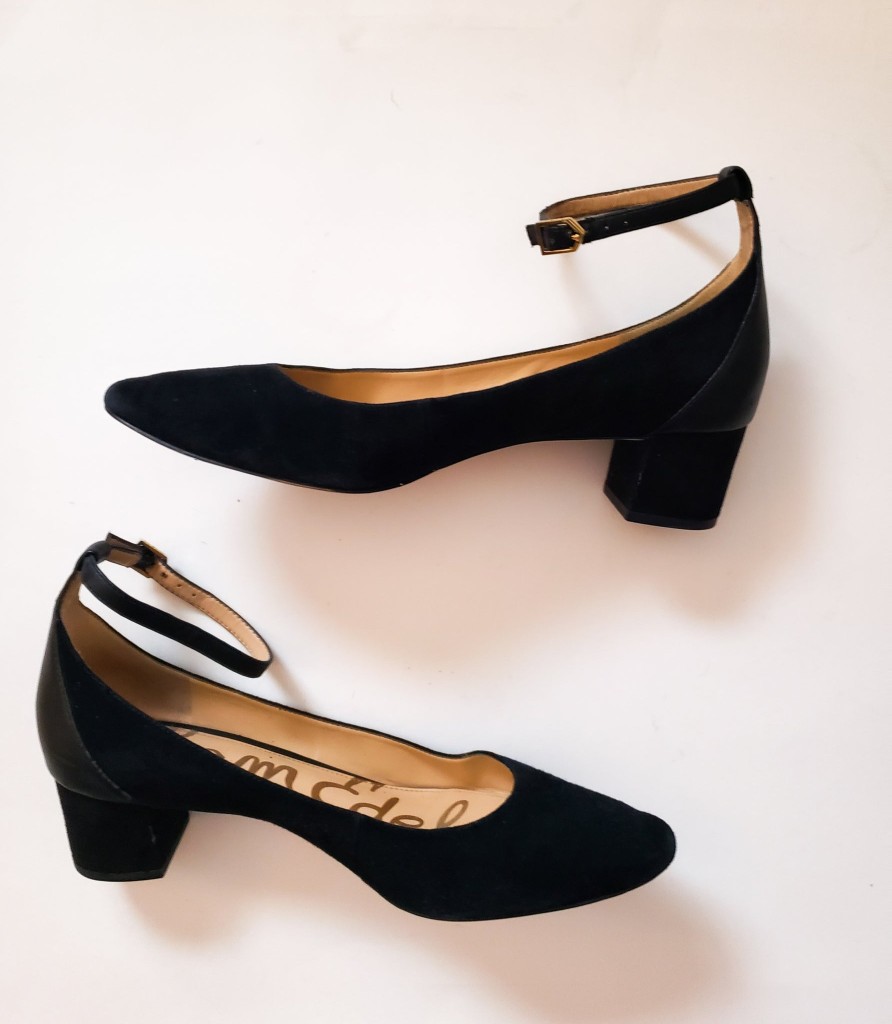 Curated Collections SAM | Sam Edelman Black Suede Block Heels